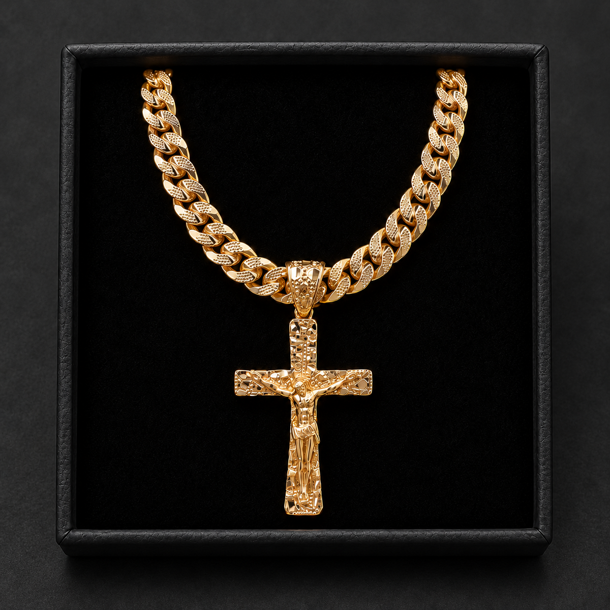 Cross Cuban chain 24inch