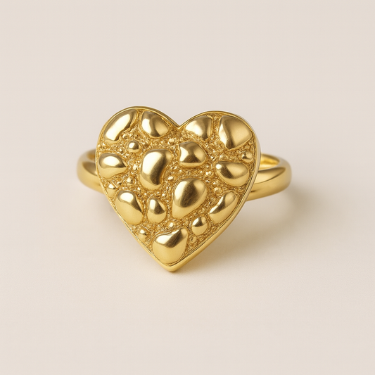 Heart Gold Ring