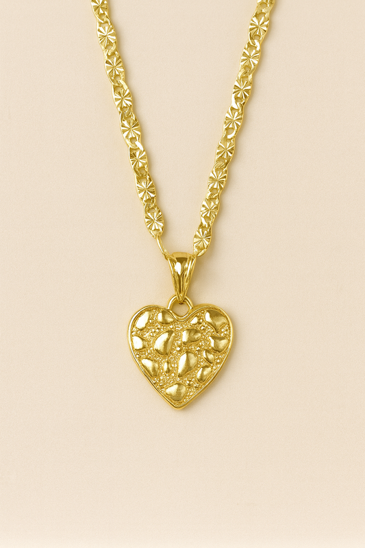 Nugget Heart Necklace